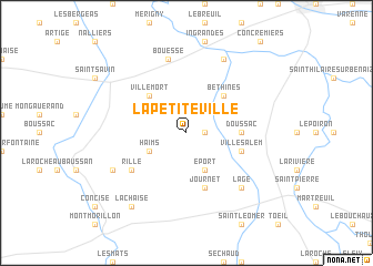 map of La Petite Ville