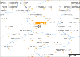 map of La Peyre