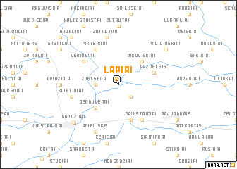 map of Lapiai