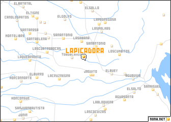 map of La Picadora