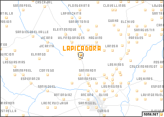 map of La Picadora