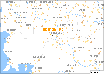 map of La Picadura