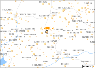 map of La Pica