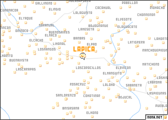 map of La Pica