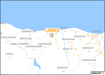 map of La Pica