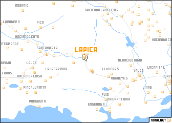 map of La Pica