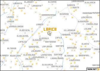 map of La Pica