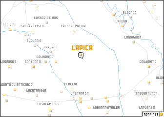 map of La Pica