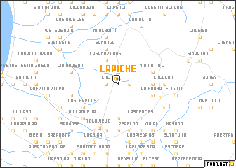 map of La Piche