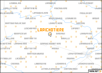 map of La Pichotière