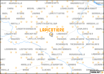 map of La Picotière