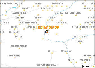 map of La Pidorière