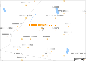 map of La Piedra Morada