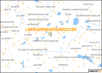 map of La Piedra Segunda Sección