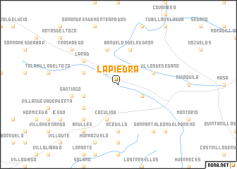 map of La Piedra