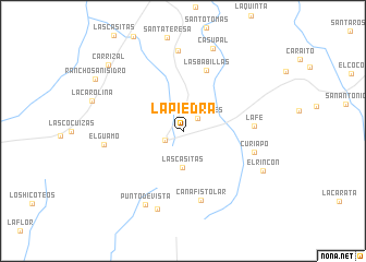 map of La Piedra