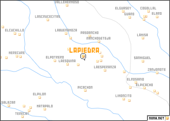 map of La Piedra