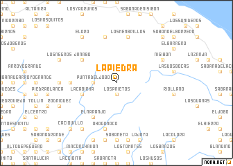 map of La Piedra