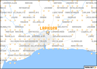 map of La Piedra