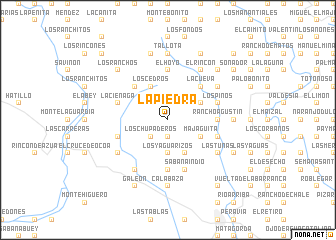 map of La Piedra