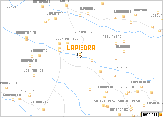 map of La Piedra