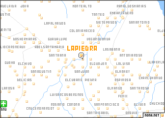 map of La Piedra