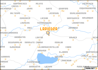 map of La Piedra