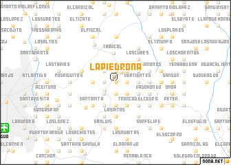 map of La Piedrona