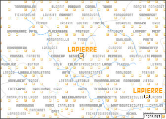 map of La Pierre