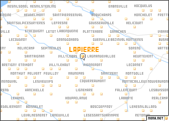 map of La Pierre