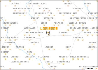 map of La Pierre