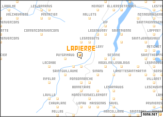 map of La Pierre