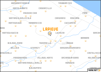 map of La Pieve