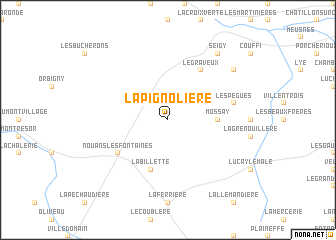 map of La Pignolière