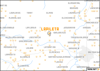 map of La Pileta