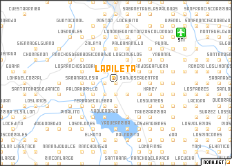 map of La Pileta