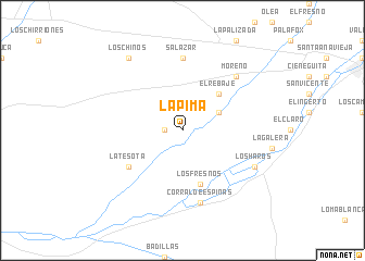 map of La Pima