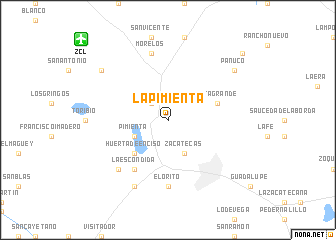 map of La Pimienta