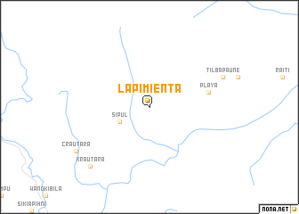 map of La Pimienta