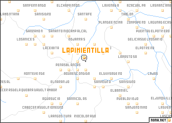 map of La Pimientilla