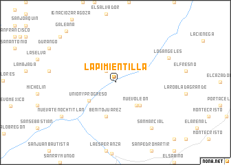 map of La Pimientilla