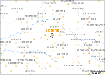 map of La Piña