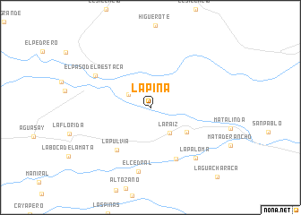 map of La Piña