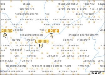 map of La Piña