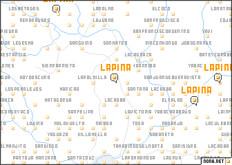 map of La Piña