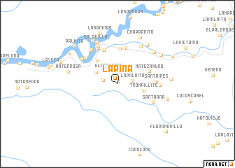 map of La Piña