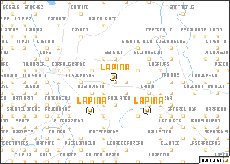 map of La Piña