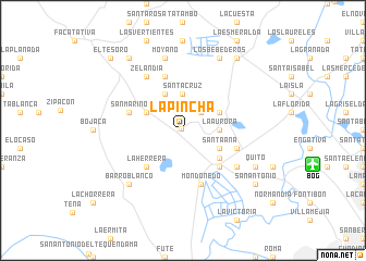 map of La Pincha