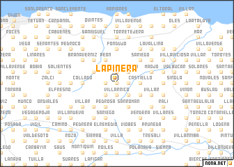 map of La Piñera