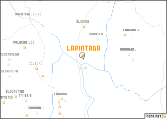 map of La Pintada